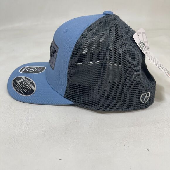 Wolf Gourmet Embroidered Blue/Gray Mesh Snapback Baseball Cap - Picture 4 of 14